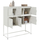 Buffet blanc 100,5x39x107 cm acier