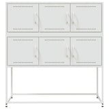 Buffet blanc 100,5x39x107 cm acier