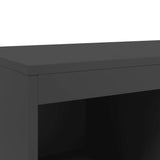 Buffet haut noir 68x39x111,5 cm acier