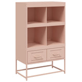 Buffet haut rose 68x39x111,5 cm acier