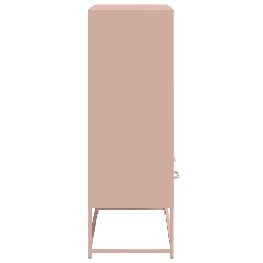 Buffet haut rose 68x39x111,5 cm acier