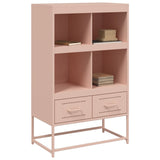 Buffet haut rose 68x39x111,5 cm acier