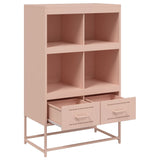 Buffet haut rose 68x39x111,5 cm acier