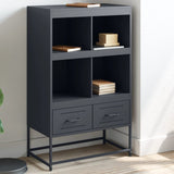 High anthracite sideboard 68x39x111.5 cm steel