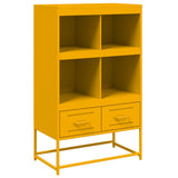 Buffet haut jaune moutarde 68x39x111,5 cm acier