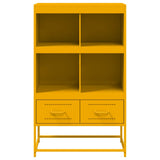 Buffet haut jaune moutarde 68x39x111,5 cm acier