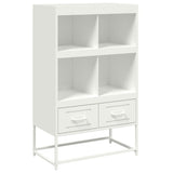 Buffet haut blanc 68x39x111,5 cm acier