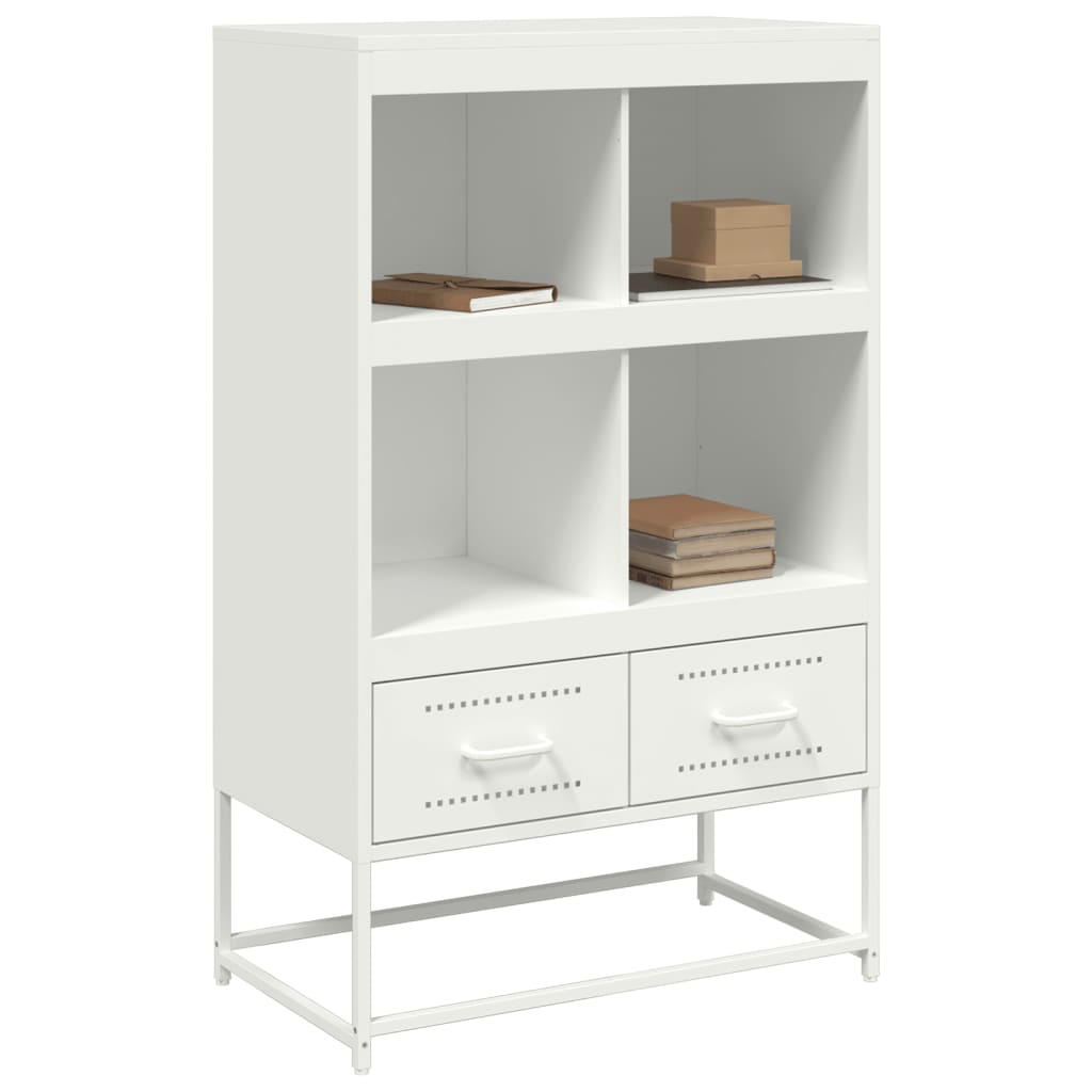 Buffet haut blanc 68x39x111,5 cm acier