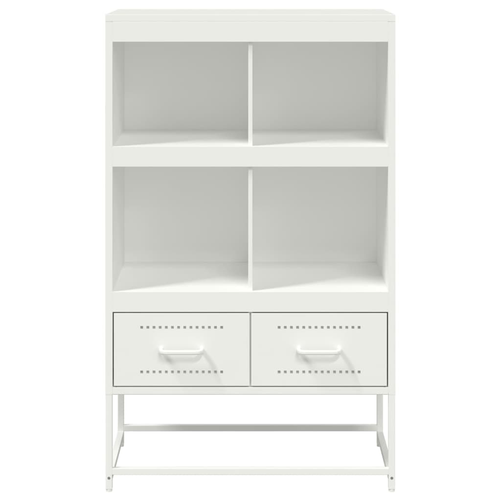 Buffet haut blanc 68x39x111,5 cm acier