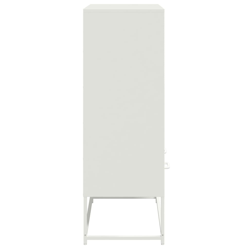 Buffet haut blanc 68x39x111,5 cm acier