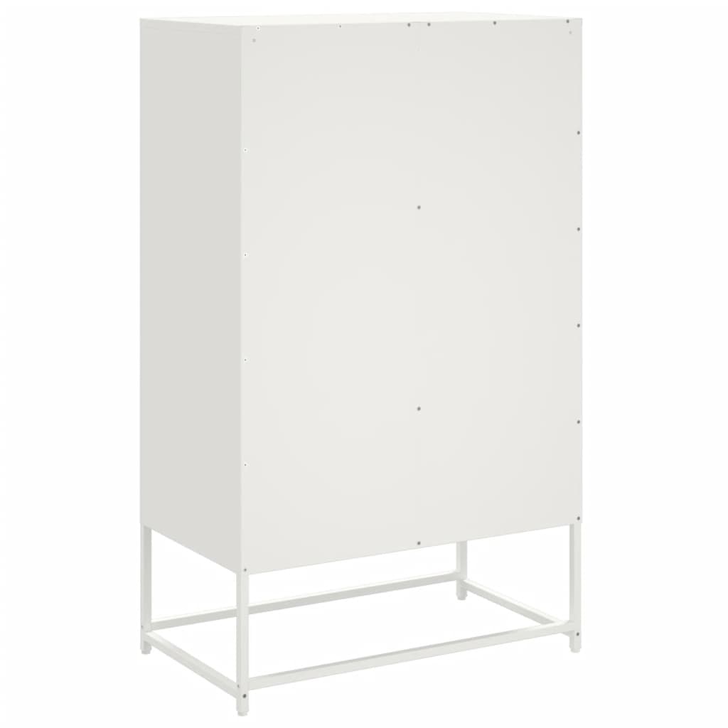 Buffet haut blanc 68x39x111,5 cm acier