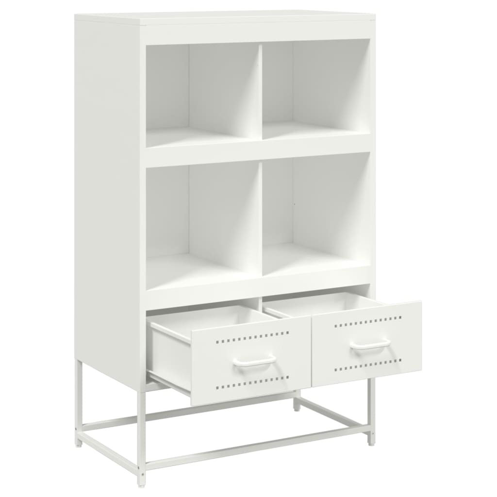 Buffet haut blanc 68x39x111,5 cm acier