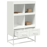 Buffet haut blanc 68x39x111,5 cm acier