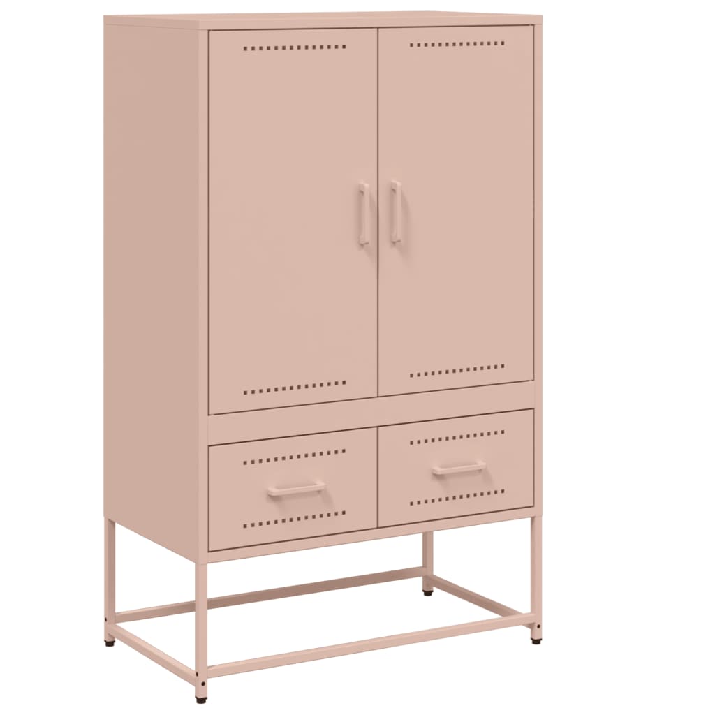 Buffet haut rose 68x39x111,5 cm acier