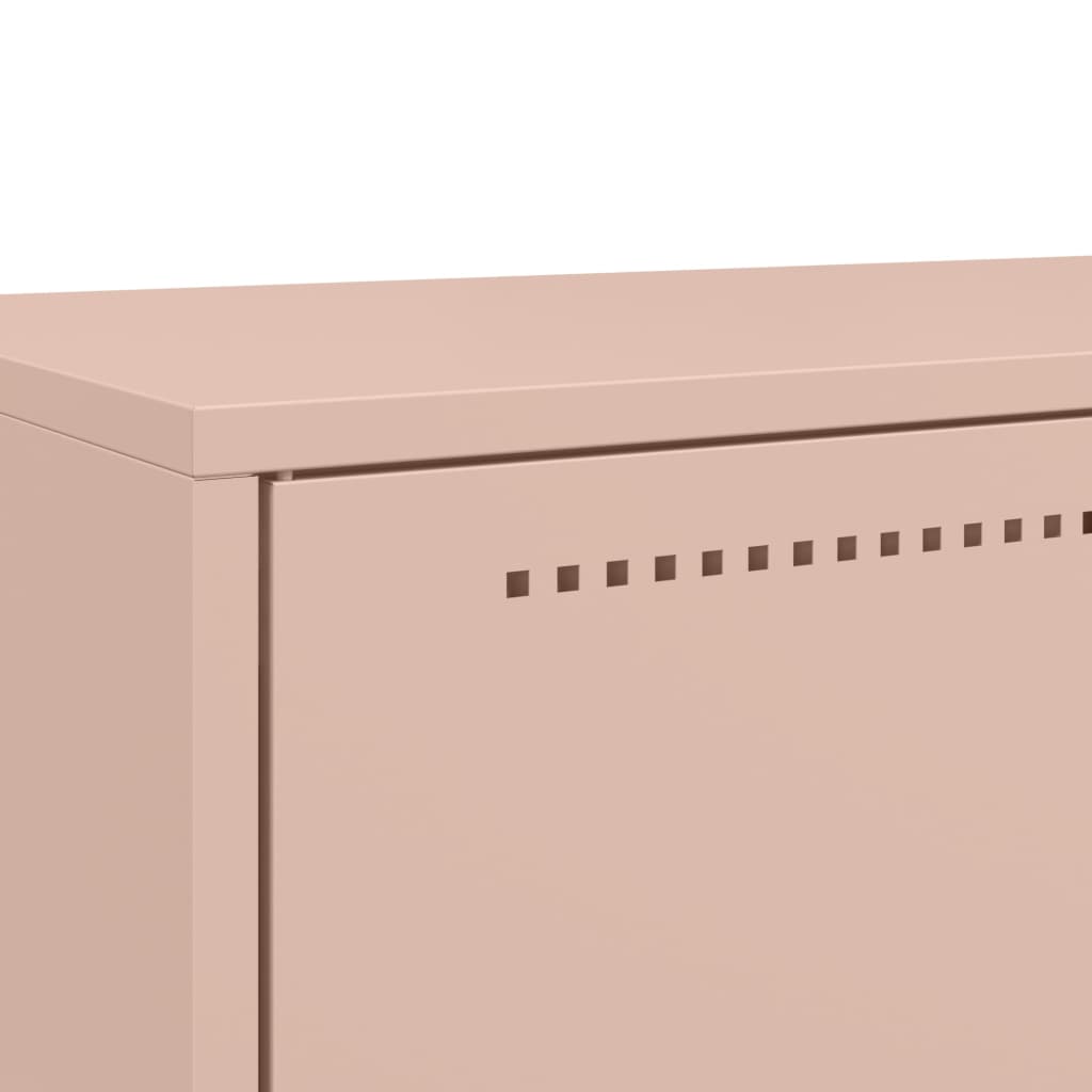 High pink sideboard 68x39x111.5 cm steel