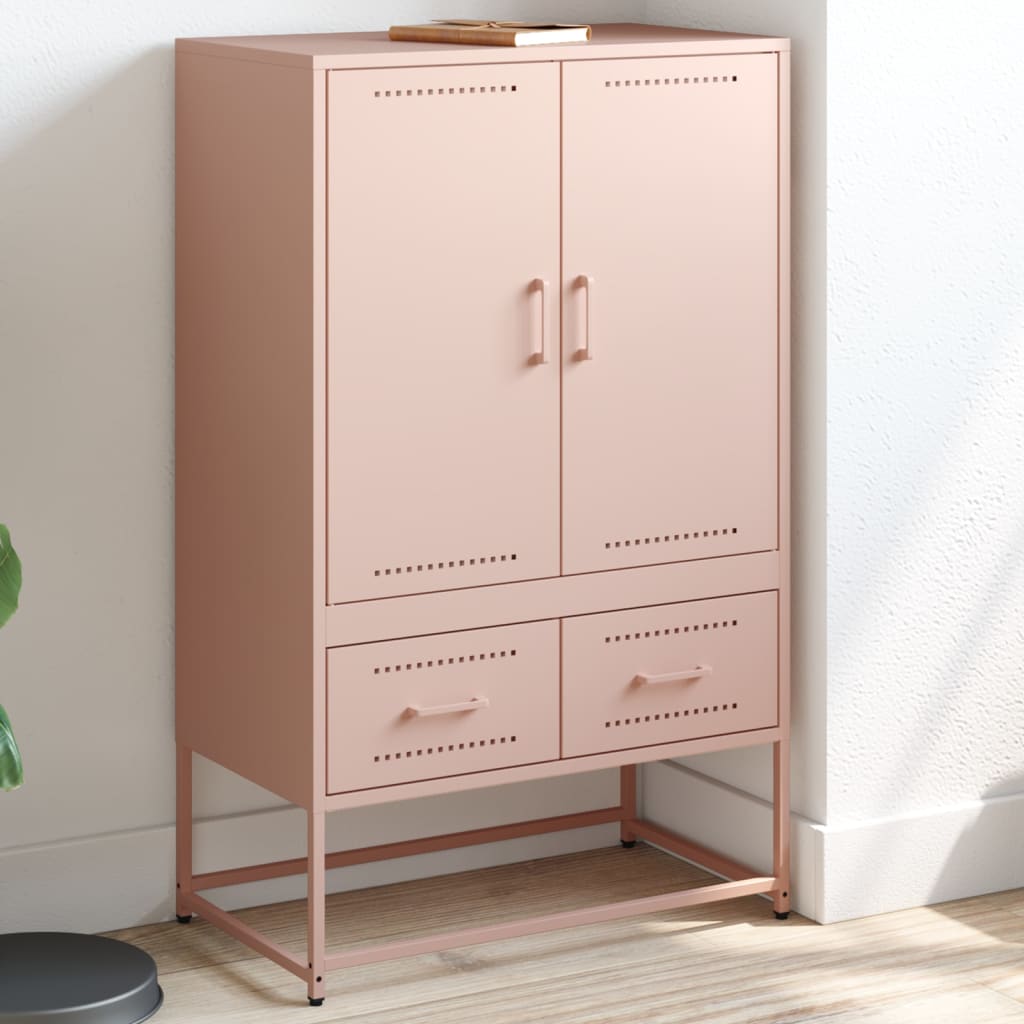 High pink sideboard 68x39x111.5 cm steel