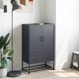 Buffet haut anthracite 68x39x111,5 cm acier