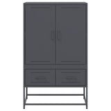 Buffet haut anthracite 68x39x111,5 cm acier