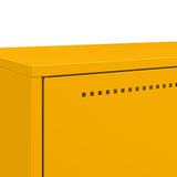 Mustard yellow high sideboard 68x39x111.5 cm steel