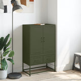 Buffet haut vert olive 68x39 x111,5 cm acier