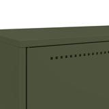 Buffet haut vert olive 68x39 x111,5 cm acier