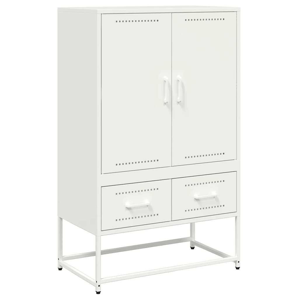 White high sideboard 68x39x111.5 cm steel