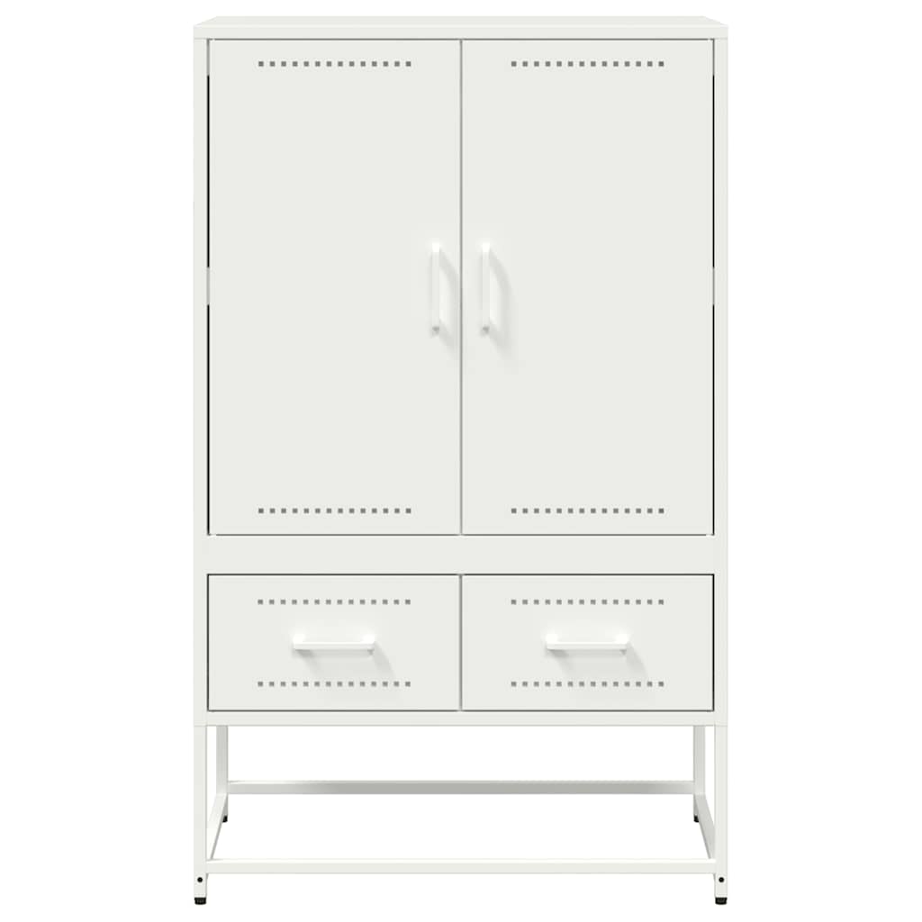 White high sideboard 68x39x111.5 cm steel