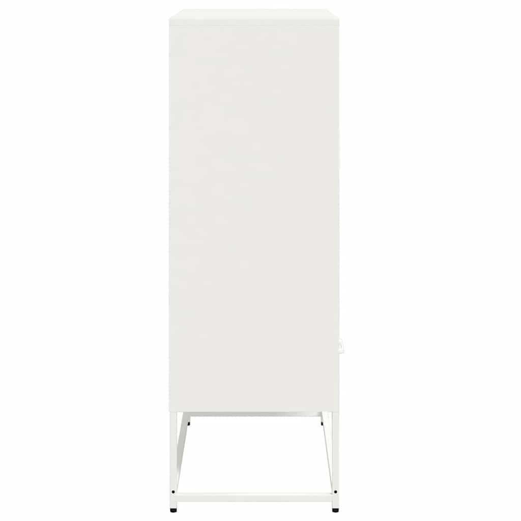 White high sideboard 68x39x111.5 cm steel