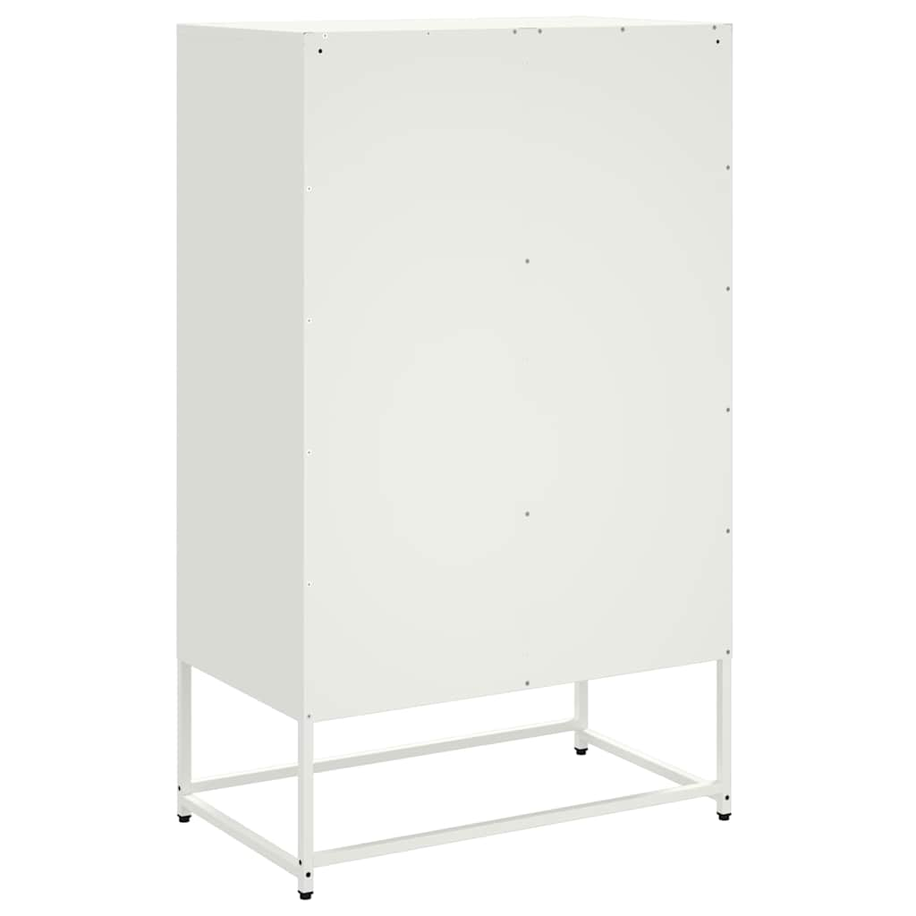 White high sideboard 68x39x111.5 cm steel