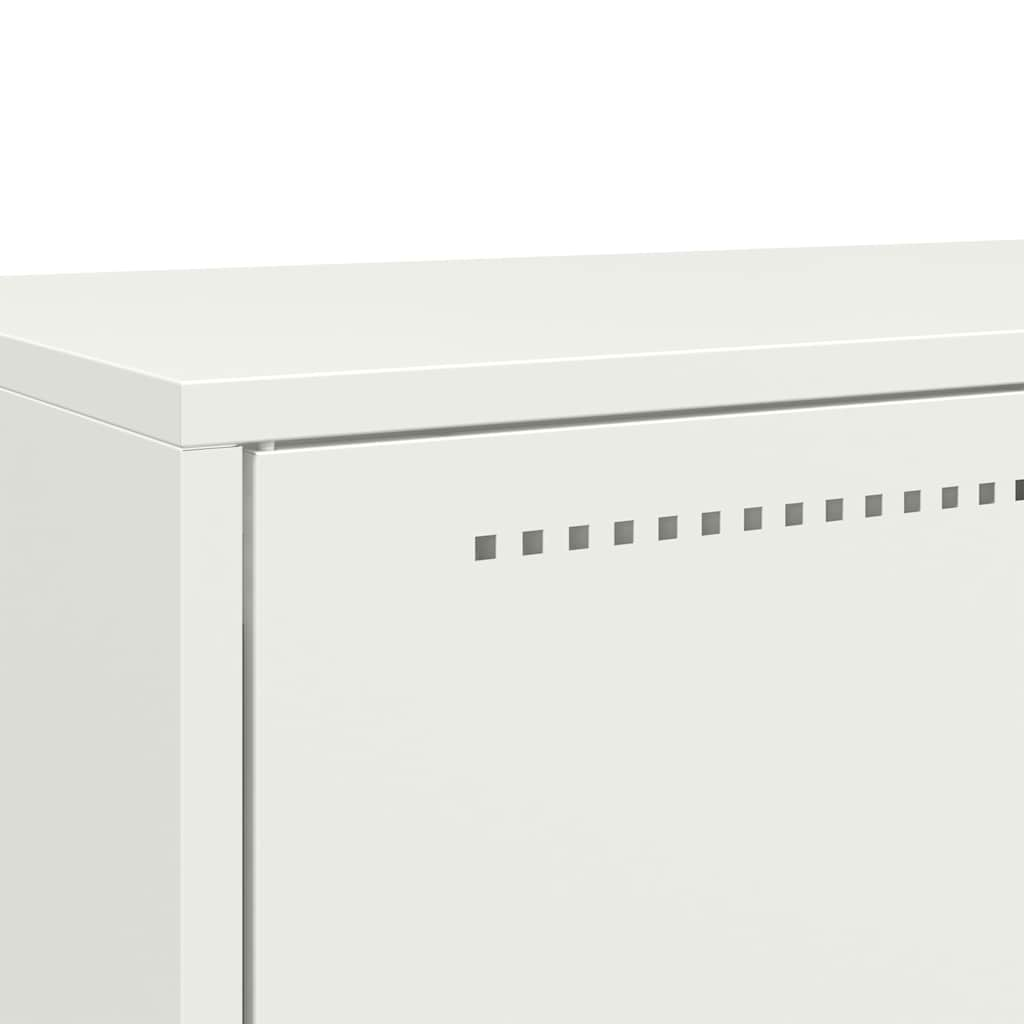 White high sideboard 68x39x111.5 cm steel