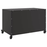 Meuble TV noir 68x39x43,5 cm acier