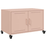 Meuble TV rose 68x39x43,5 cm acier