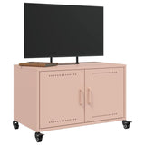 Meuble TV rose 68x39x43,5 cm acier