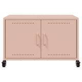 Meuble TV rose 68x39x43,5 cm acier