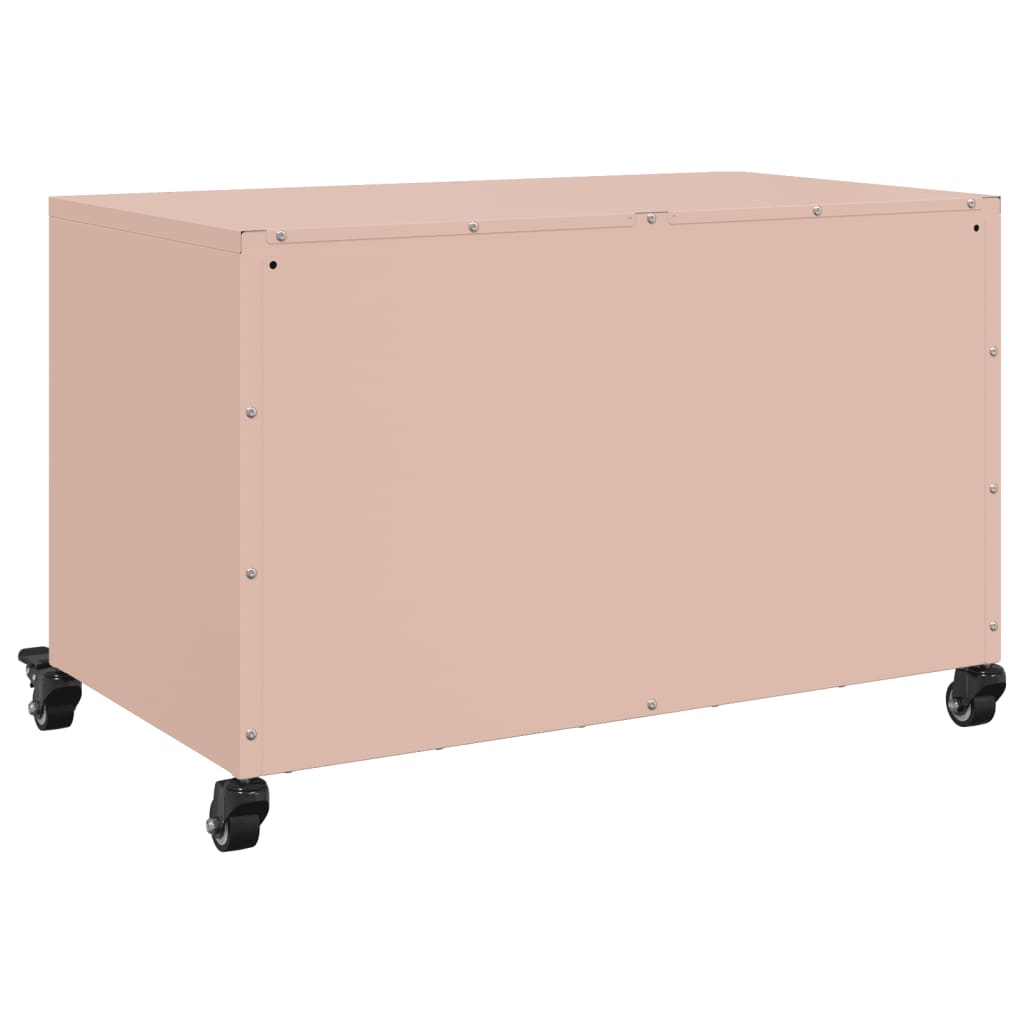 Meuble TV rose 68x39x43,5 cm acier