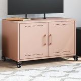 Meuble TV rose 68x39x43,5 cm acier