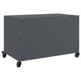 Meuble TV anthracite 68x39x43,5 cm acier