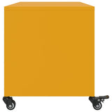 Meuble TV jaune moutarde 68x39x43,5 cm acier