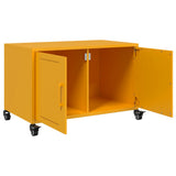 Meuble TV jaune moutarde 68x39x43,5 cm acier