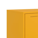 Meuble TV jaune moutarde 68x39x43,5 cm acier