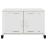 Meuble TV blanc 68x39x43,5 cm acier