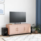 Meuble TV rose 100,5x39x43,5 cm acier