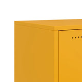 Meuble TV jaune moutarde 100,5x39x43,5 cm acier