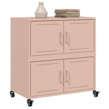 Rosa Sideboard 68x39x72 cm aus Stahl