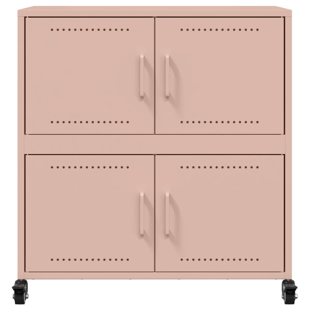 Rosa Sideboard 68x39x72 cm aus Stahl