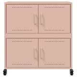 Rosa Sideboard 68x39x72 cm aus Stahl