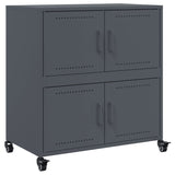 Buffet anthracite 68x39x72 cm acier