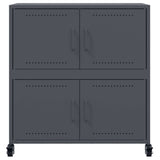 Buffet anthracite 68x39x72 cm acier