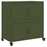 Buffet vert olive 68x39x72 cm acier