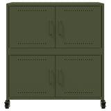 Buffet vert olive 68x39x72 cm acier